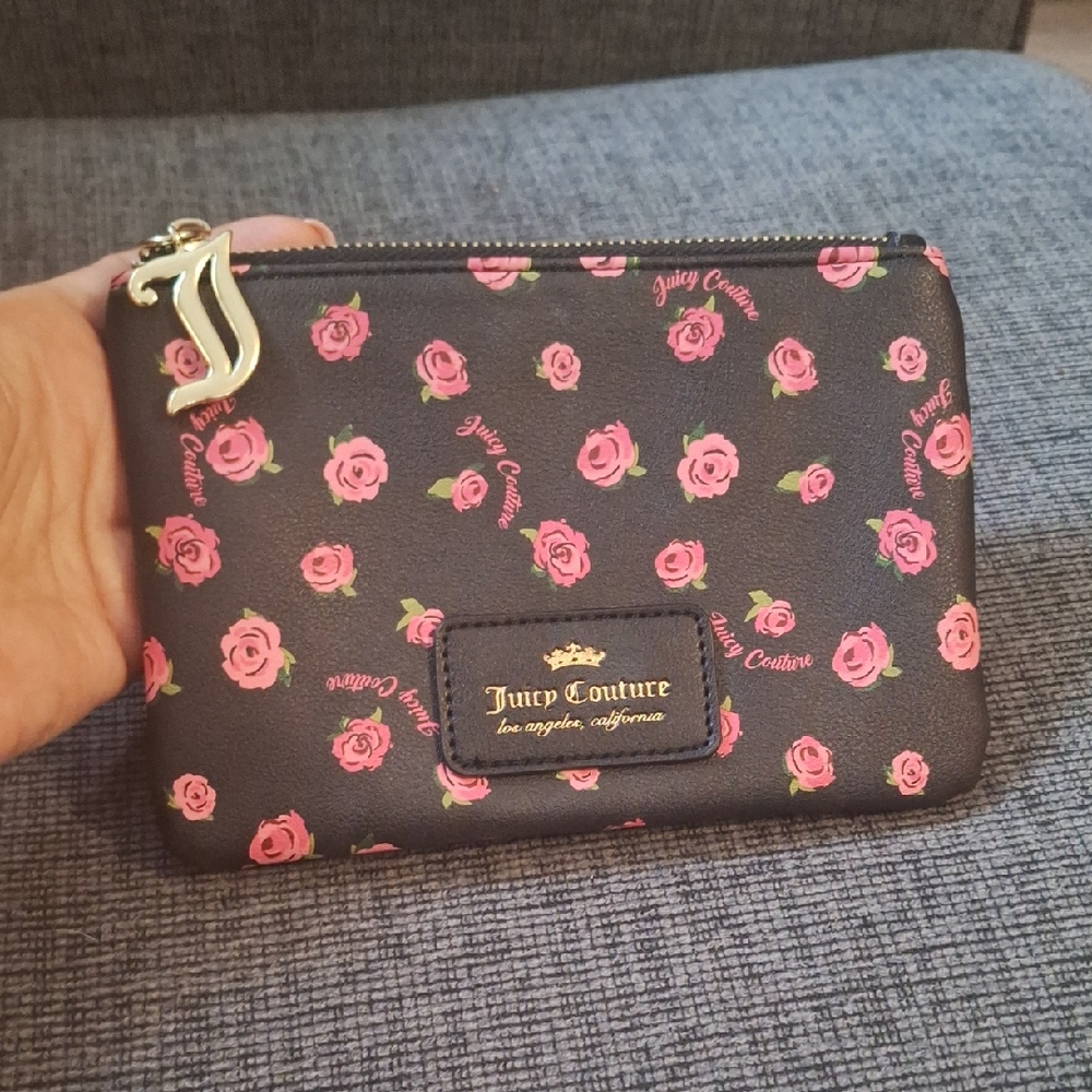 Juicy Couture Black and Pink Cosmetic Bag